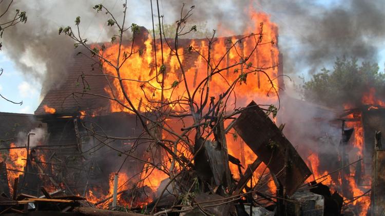 При пожаре в Акмолинской области погиб человек