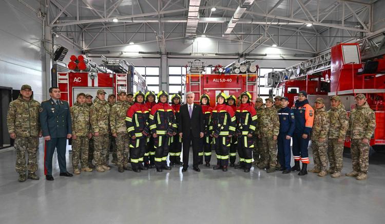 Мемлекет басшысы №23 жаңа өрт сөндіру бөліміне барды