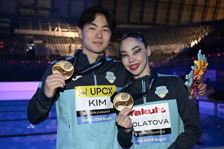 Казахстан впервые в истории взял золото чемпионата мира в артистическом плавании