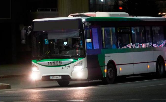 Астана қаласында түнгі автобустар іске қосылады