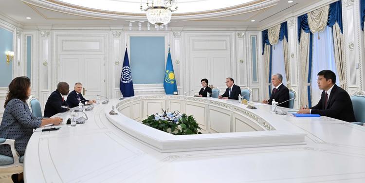 Мемлекет басшысы Халықаралық еңбек ұйымының Бас директоры Жильбер Унгбомен кездесті