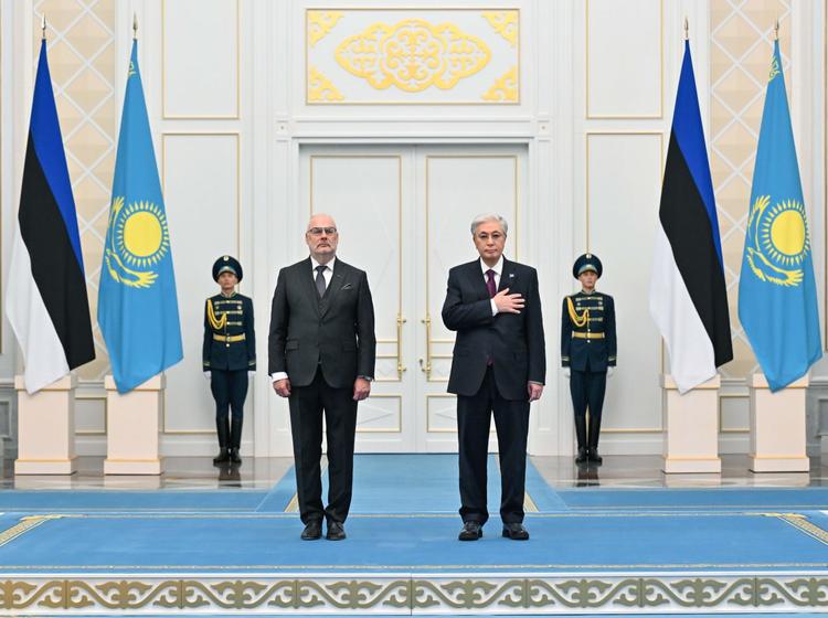Ақордада Эстония Президентін салтанатты қарсы алу рәсімі өтті