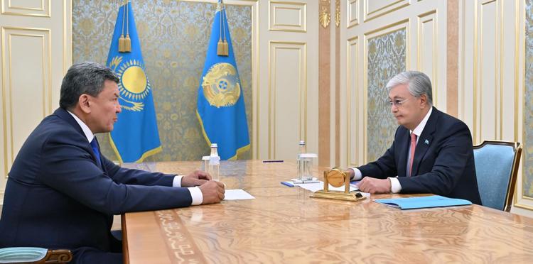 Президент Солтүстік Қазақстан облысының әкімі Ғауез Нұрмұхамбетовты қабылдады